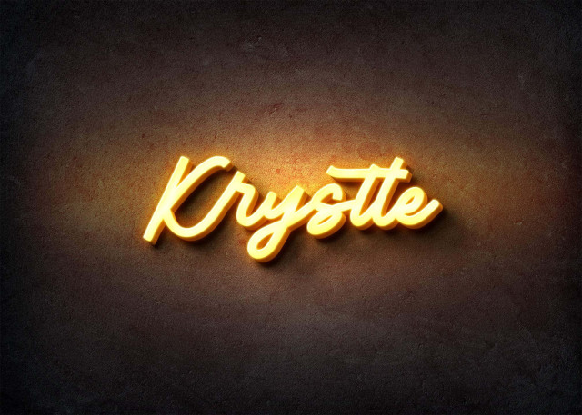 Free photo of Glow Name Profile Picture for Krystle