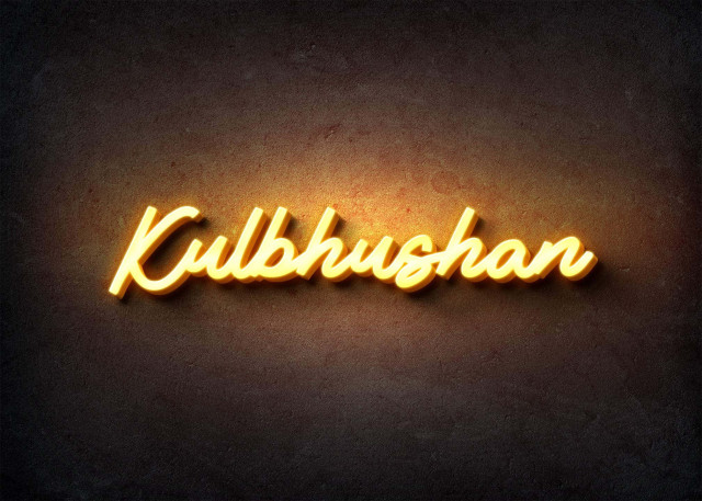 Free photo of Glow Name Profile Picture for Kulbhushan