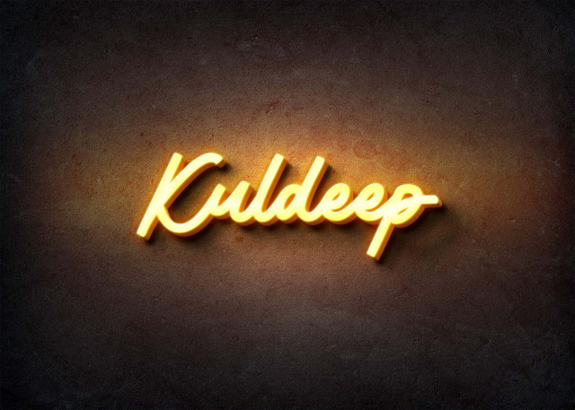 Free photo of Glow Name Profile Picture for Kuldeep