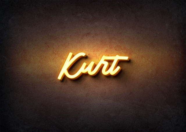 Free photo of Glow Name Profile Picture for Kurt