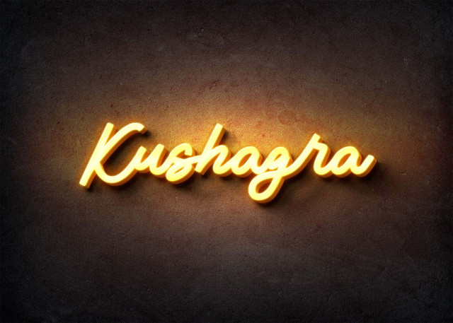 Free photo of Glow Name Profile Picture for Kushagra