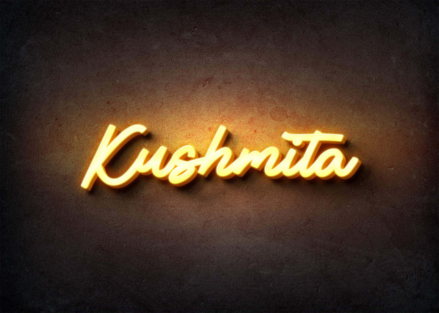 Free photo of Glow Name Profile Picture for Kushmita