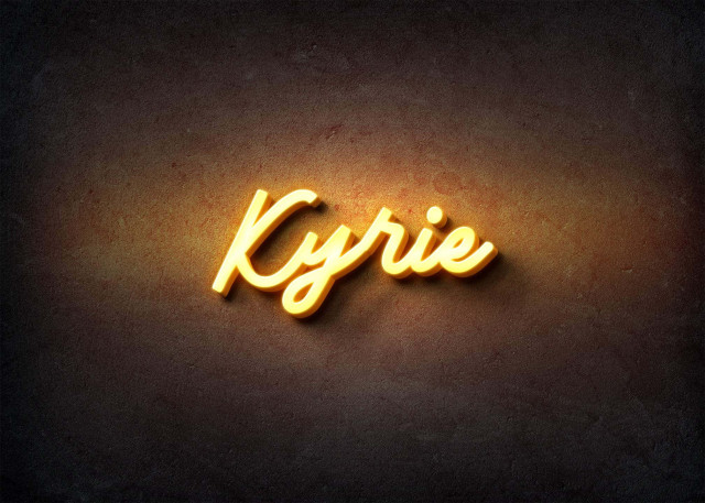 Free photo of Glow Name Profile Picture for Kyrie