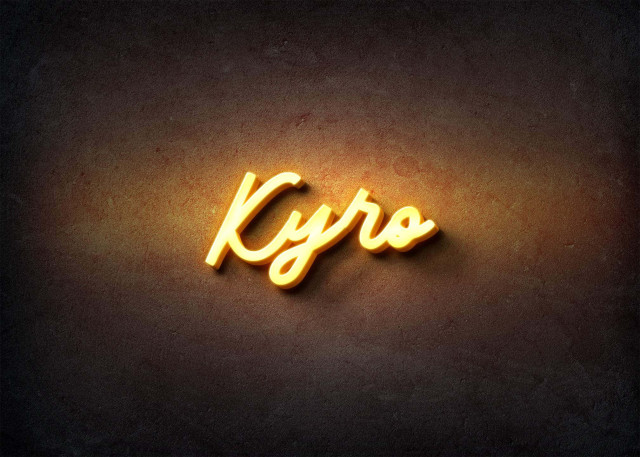 Free photo of Glow Name Profile Picture for Kyro