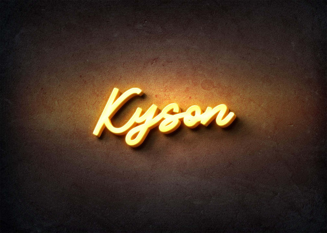 Free photo of Glow Name Profile Picture for Kyson