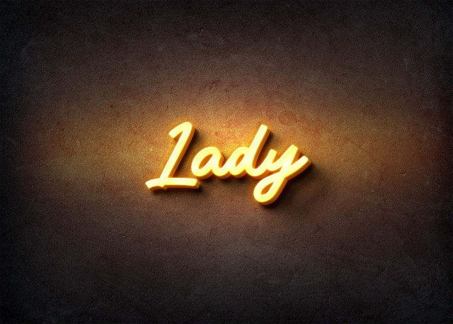 Free photo of Glow Name Profile Picture for Lady