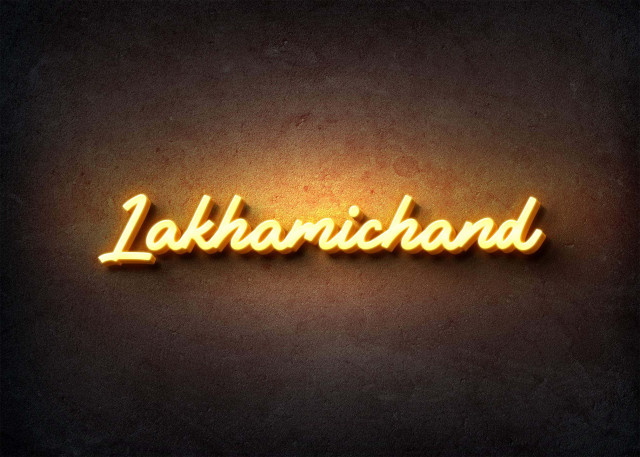 Free photo of Glow Name Profile Picture for Lakhamichand