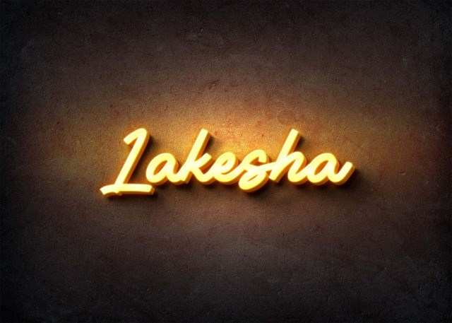 Free photo of Glow Name Profile Picture for Lakesha