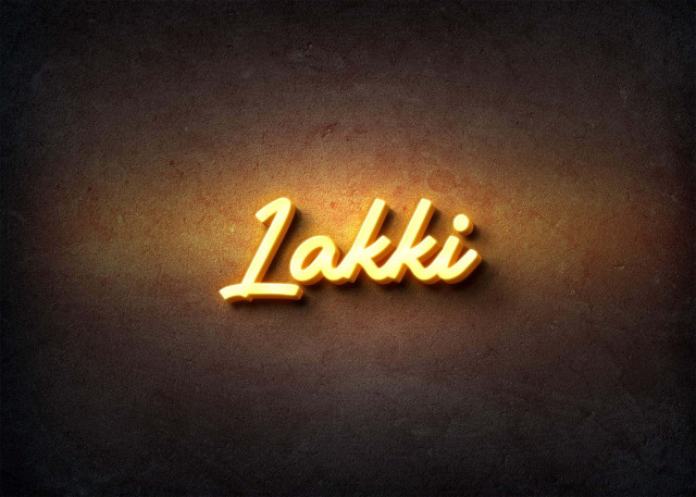 Free photo of Glow Name Profile Picture for Lakki