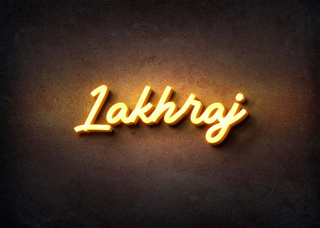 Free photo of Glow Name Profile Picture for Lakhraj