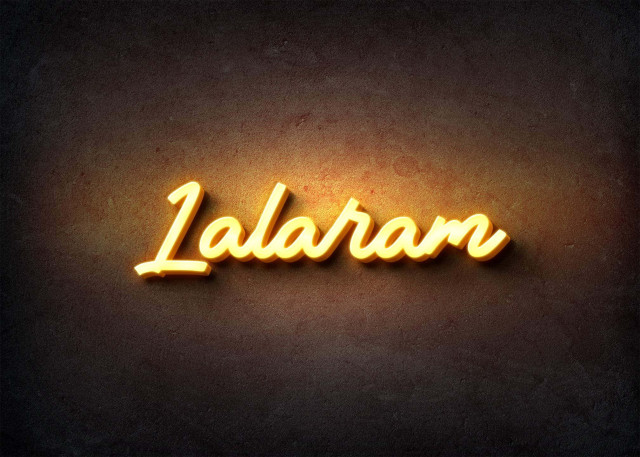 Free photo of Glow Name Profile Picture for Lalaram