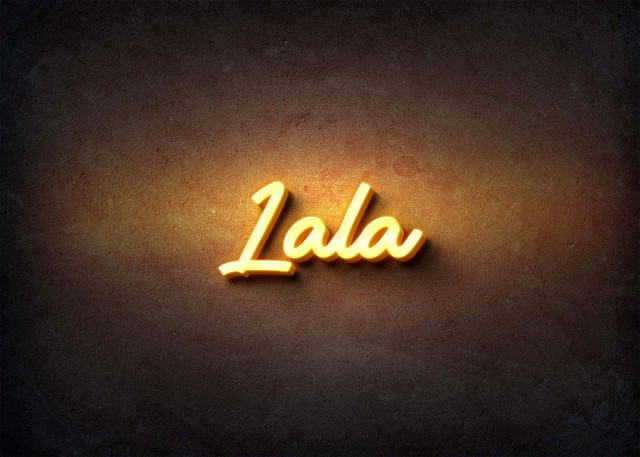 Free photo of Glow Name Profile Picture for Lala