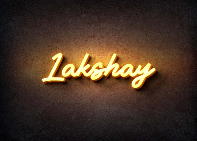 Free photo of Glow Name Profile Picture for Lakshay