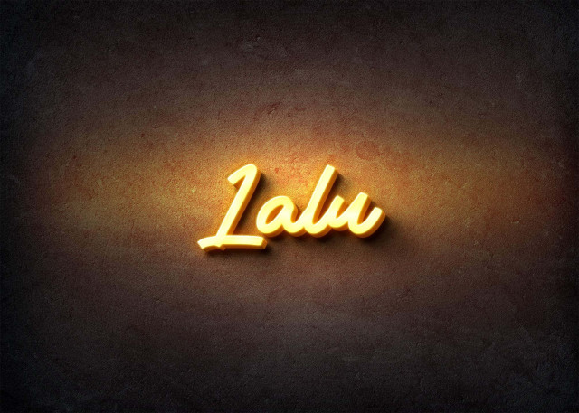 Free photo of Glow Name Profile Picture for Lalu