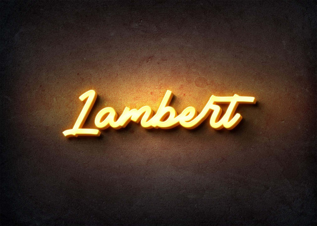 Free photo of Glow Name Profile Picture for Lambert