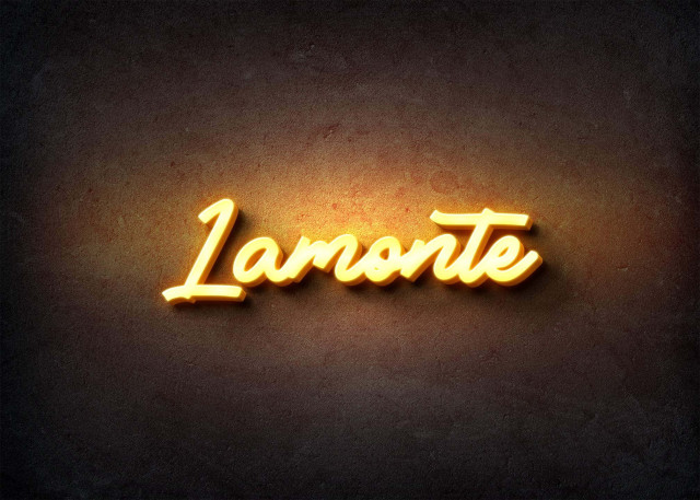 Free photo of Glow Name Profile Picture for Lamonte