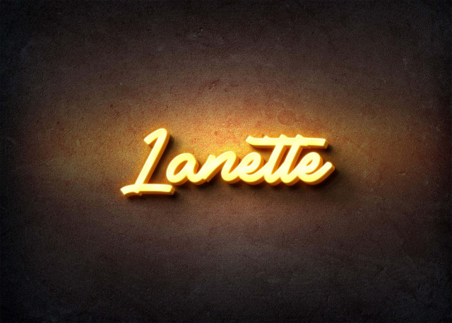 Free photo of Glow Name Profile Picture for Lanette