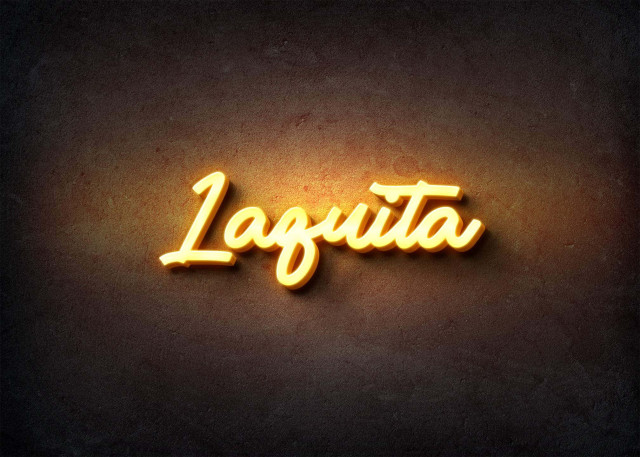 Free photo of Glow Name Profile Picture for Laquita