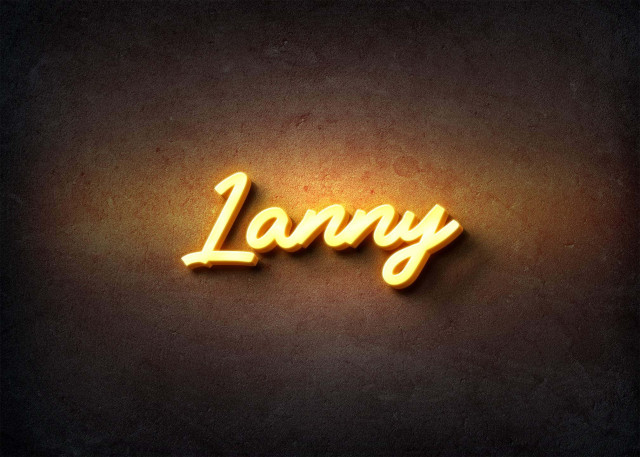Free photo of Glow Name Profile Picture for Lanny
