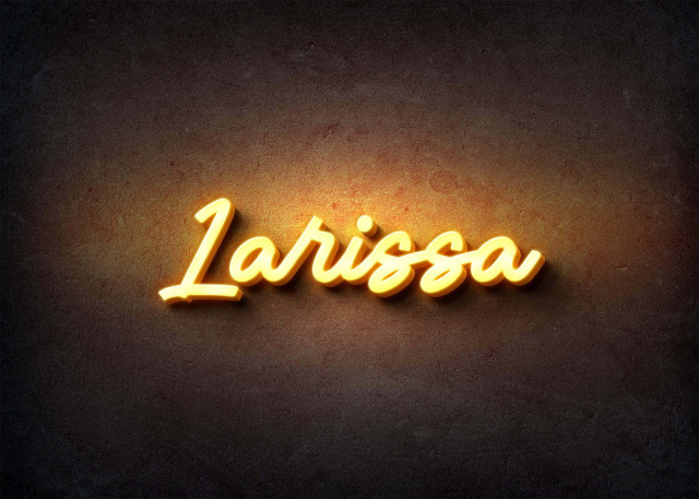 Free photo of Glow Name Profile Picture for Larissa