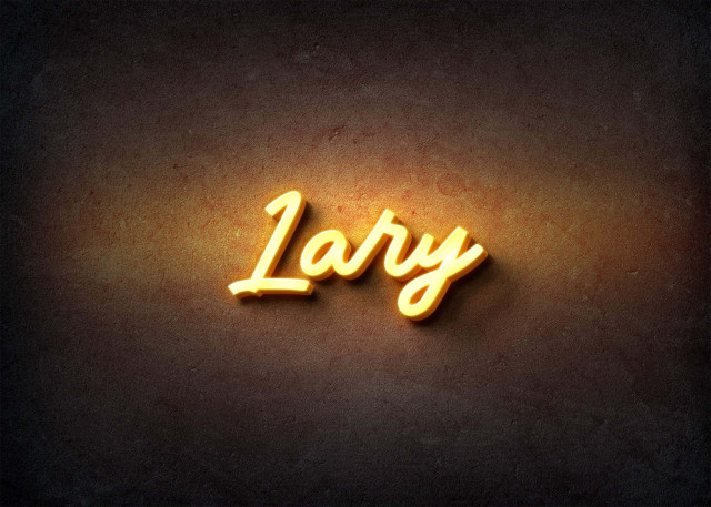 Free photo of Glow Name Profile Picture for Lary