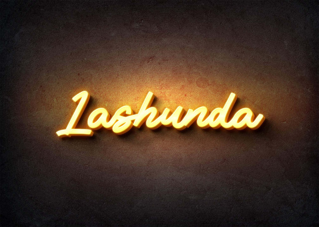 Free photo of Glow Name Profile Picture for Lashunda