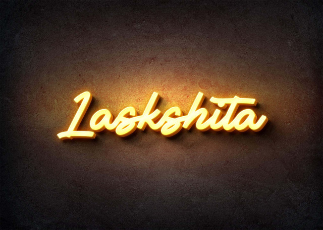 Free photo of Glow Name Profile Picture for Laskshita