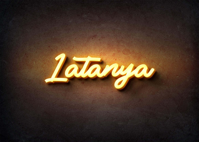 Free photo of Glow Name Profile Picture for Latanya