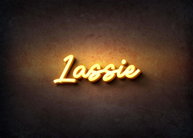 Free photo of Glow Name Profile Picture for Lassie