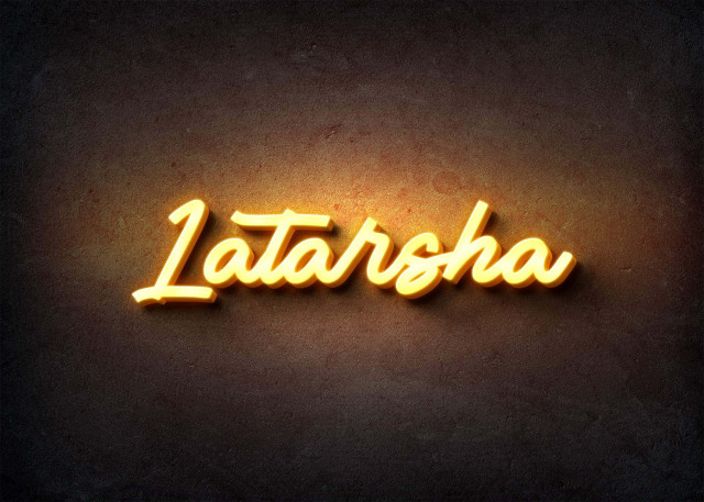 Free photo of Glow Name Profile Picture for Latarsha