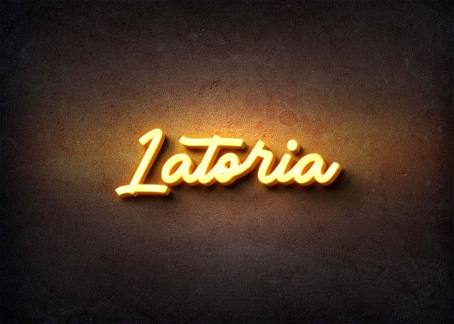 Free photo of Glow Name Profile Picture for Latoria