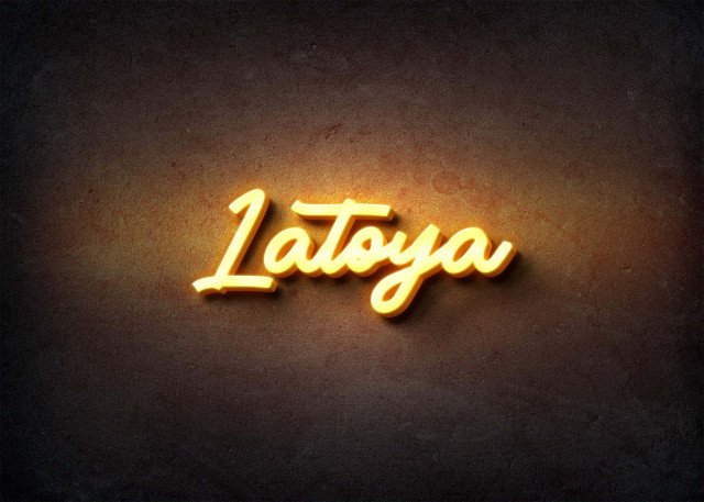 Free photo of Glow Name Profile Picture for Latoya
