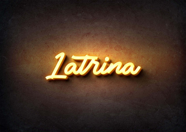Free photo of Glow Name Profile Picture for Latrina
