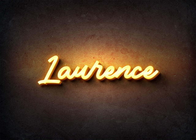 Free photo of Glow Name Profile Picture for Laurence