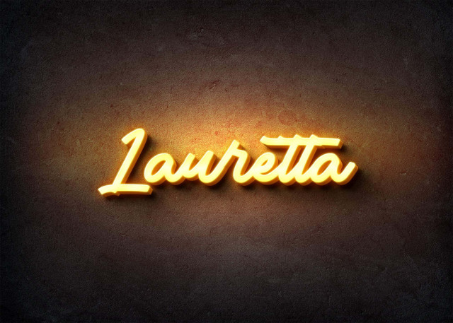 Free photo of Glow Name Profile Picture for Lauretta