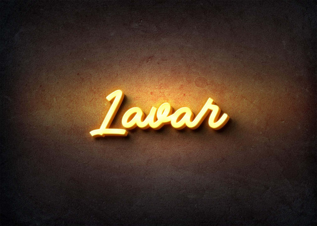 Free photo of Glow Name Profile Picture for Lavar