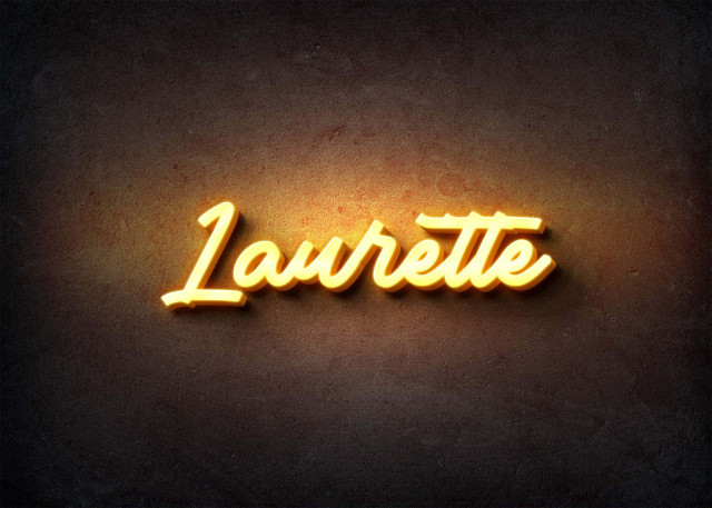 Free photo of Glow Name Profile Picture for Laurette