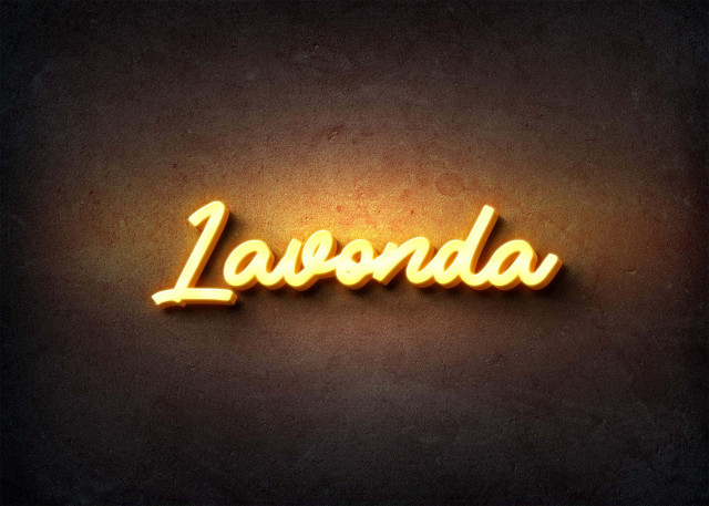 Free photo of Glow Name Profile Picture for Lavonda