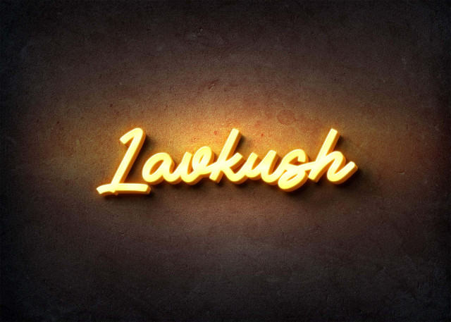 Free photo of Glow Name Profile Picture for Lavkush