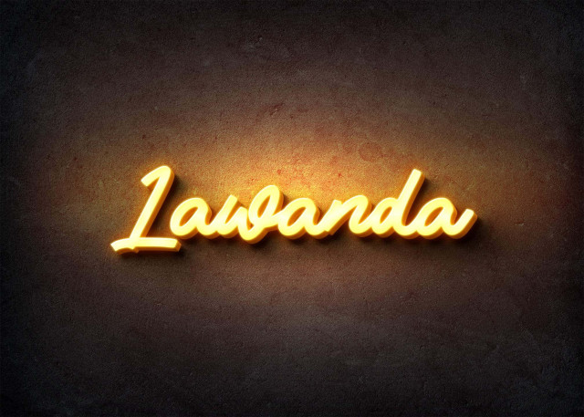 Free photo of Glow Name Profile Picture for Lawanda