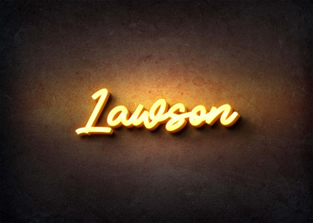 Free photo of Glow Name Profile Picture for Lawson