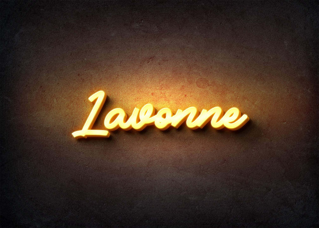 Free photo of Glow Name Profile Picture for Lavonne