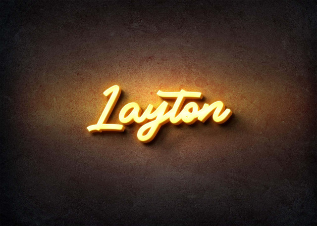 Free photo of Glow Name Profile Picture for Layton