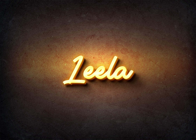 Free photo of Glow Name Profile Picture for Leela