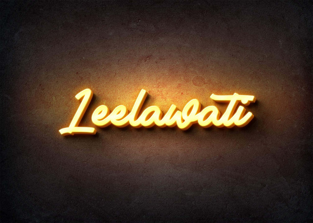 Free photo of Glow Name Profile Picture for Leelawati