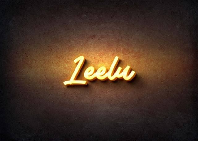 Free photo of Glow Name Profile Picture for Leelu