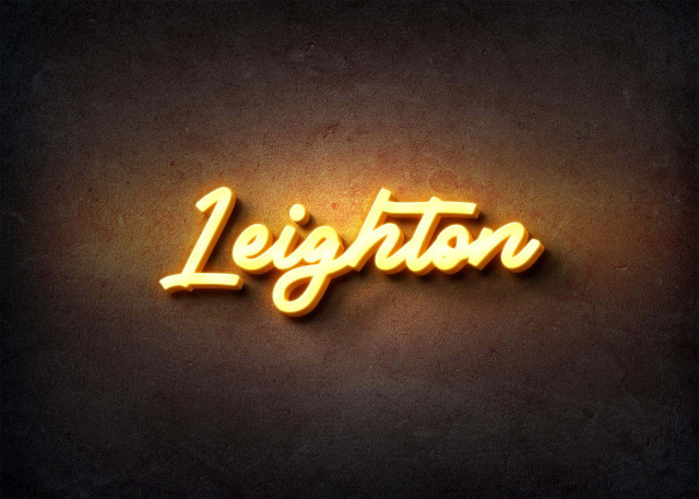 Free photo of Glow Name Profile Picture for Leighton