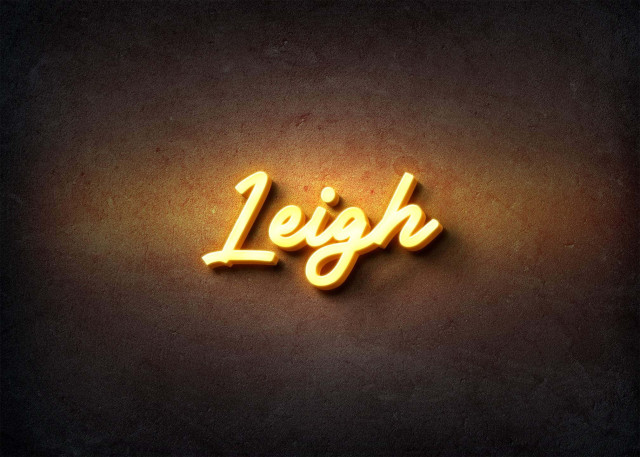 Free photo of Glow Name Profile Picture for Leigh
