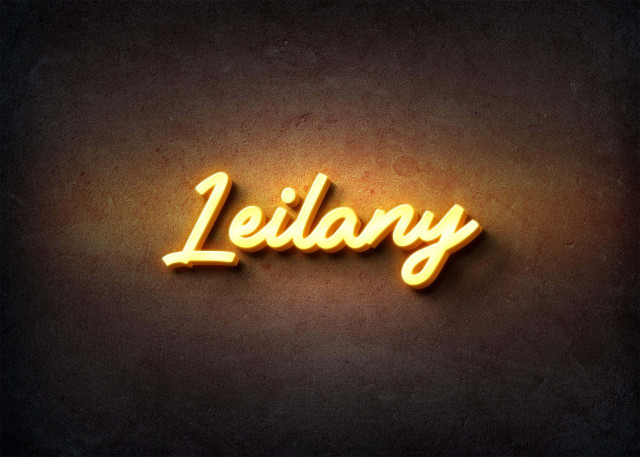 Free photo of Glow Name Profile Picture for Leilany