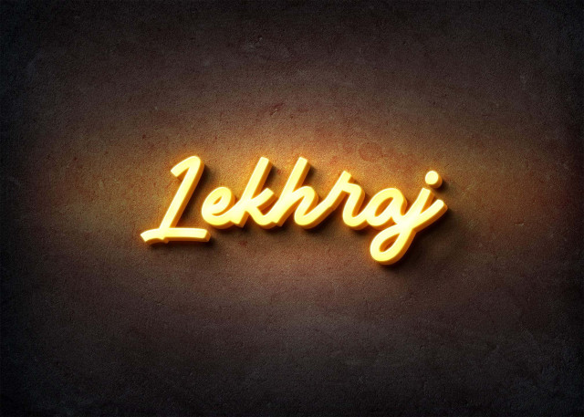 Free photo of Glow Name Profile Picture for Lekhraj